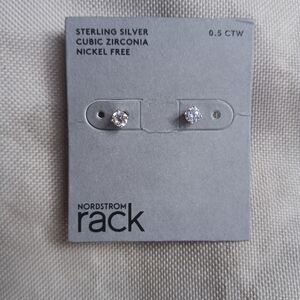 0.5 sterling silver cubic Zirconia nickel free